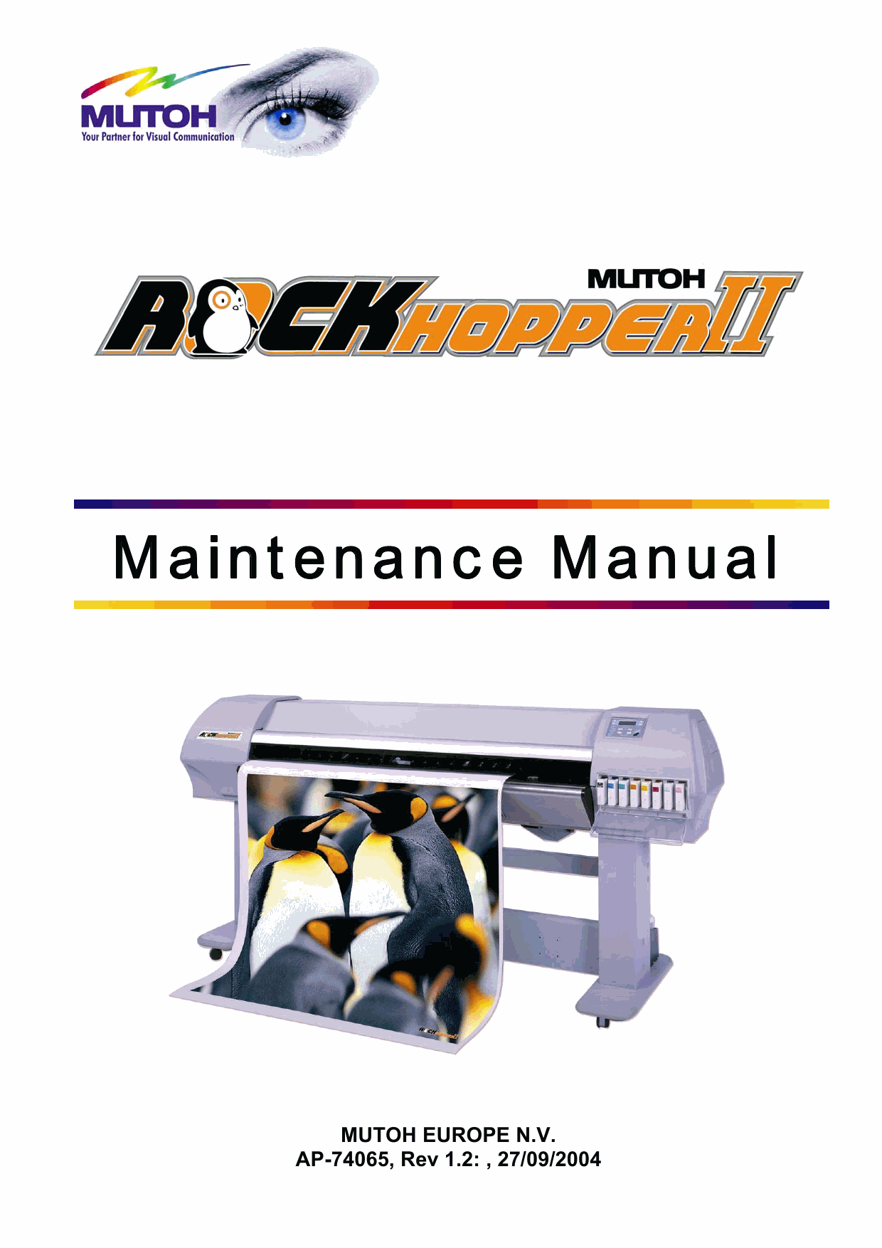 MUTOH RockHopper II Service Manual-1